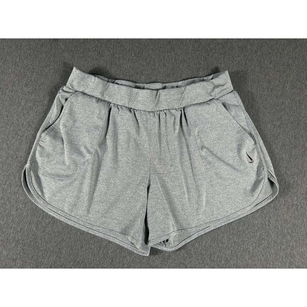 Nike Dri-FIT Athletic Shorts Gray Striped Women's XL